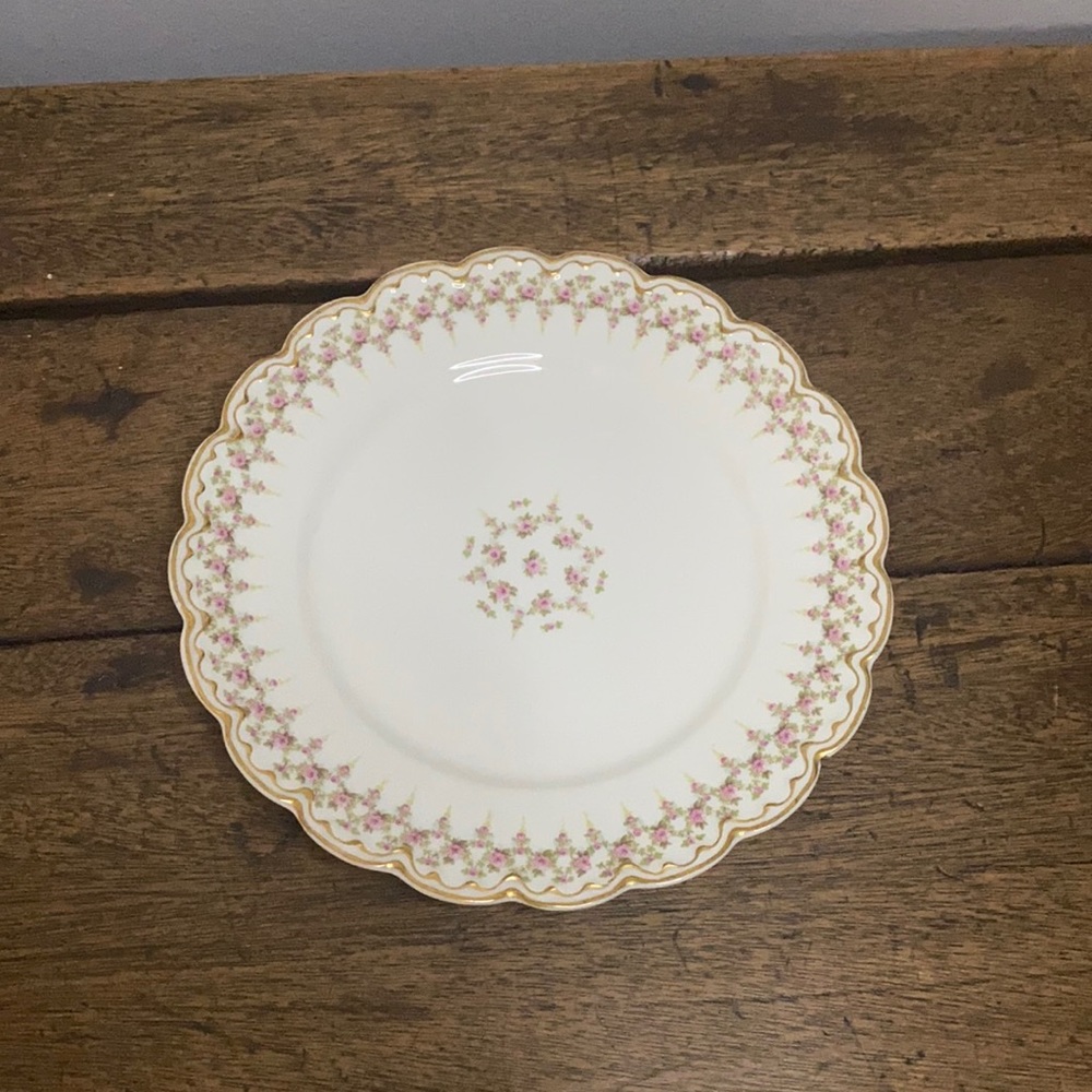 Theodore Haviland Limoges france delicate roses 9”